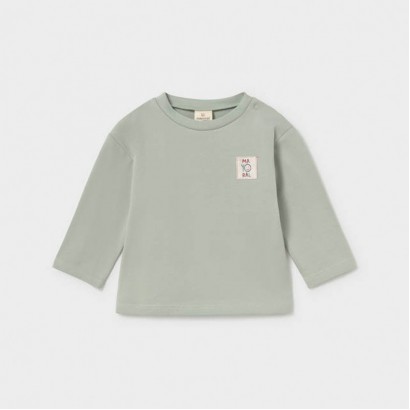 Bluza bebe Mayoral pentru baiat cu maneca lunga si aplicatie