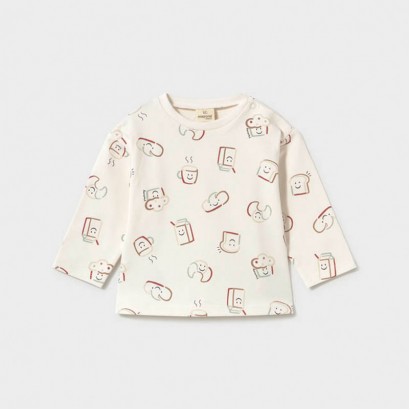 Bluza bebe Mayoral pentru baiat cu maneca lunga si aplicatie
