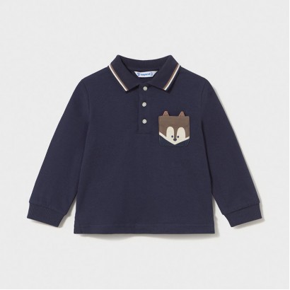 Bluza bebe Mayoral pentru baiat cu guler si nasturi
