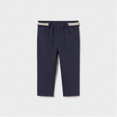 Pantaloni formali bebe Mayoral pentru baiat cu sireturi