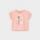 Tricou bebe Mayoral pentru fetita cu imprimeu