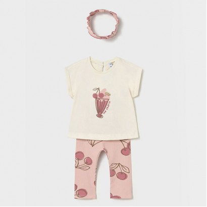 Set bebe Mayoral pentru fetita cu cirese