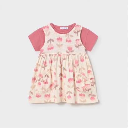 Rochita de vara bebe Mayoral pentru fetita cu cardigan
