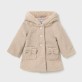 Palton bebe Mayoral pentru fetita din boucle cu gluga