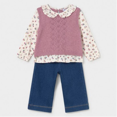 Set bebe Mayoral pentru fetita cu pantaloni lungi