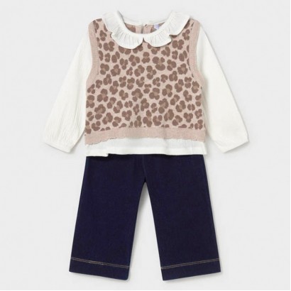 Set bebe Mayoral pentru fetita cu pantaloni lungi