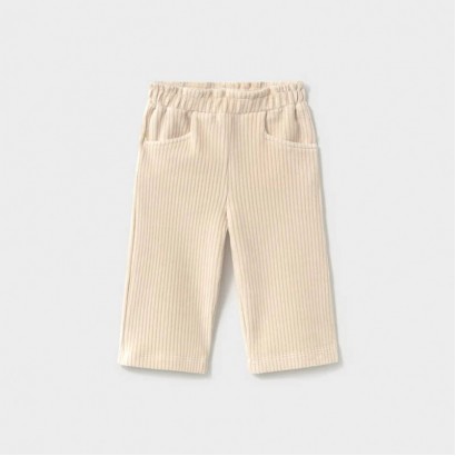 Pantaloni bebe Mayoral pentru fetita rips cu talie elastica