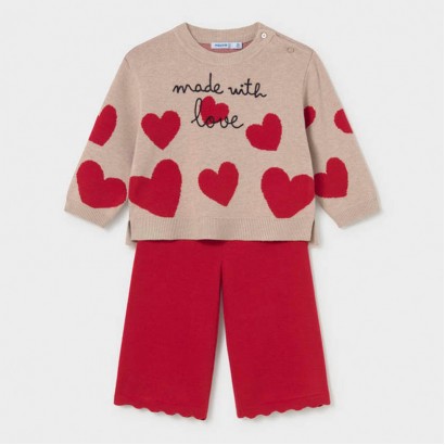 Set bebe Mayoral pentru fetita tricotat