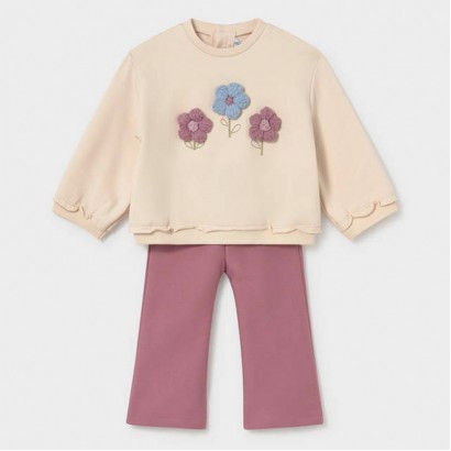 Set bebe Mayoral pentru fetita pulover si colanti