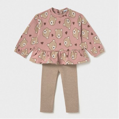Set bebe Mayoral pentru fetita din 2 piese cu colanti
