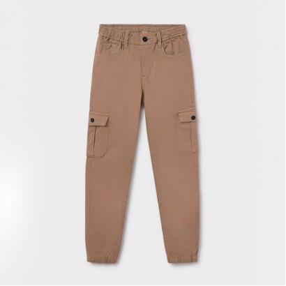 Pantaloni copii Mayoral pentru baiat cargo cu talie elastica