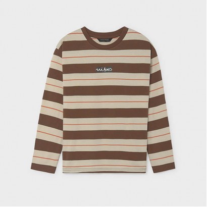 Bluza copii Mayoral pentru baiat in dungi cu inscriptie mini