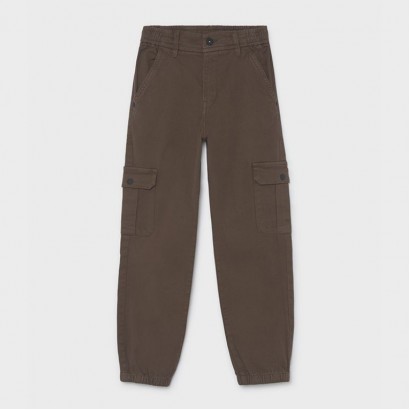 Pantaloni cargo de copii Mayoral pentru baiat cu buzunare