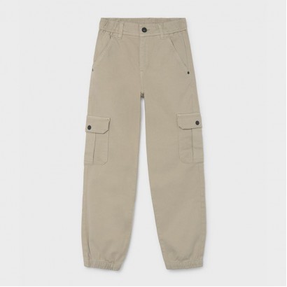 Pantaloni cargo de copii Mayoral pentru baiat cu buzunare