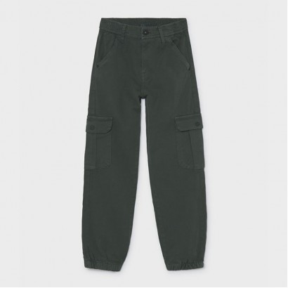 Pantaloni cargo de copii Mayoral pentru baiat cu buzunare