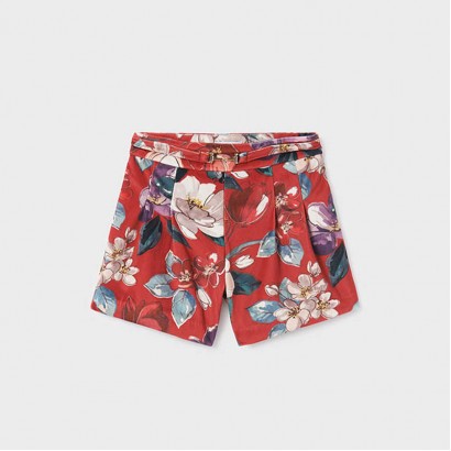 Pantaloni scurti copii Mayoral cu print floral pentru fata